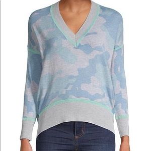 New Central Park West Blue Camo Sweater